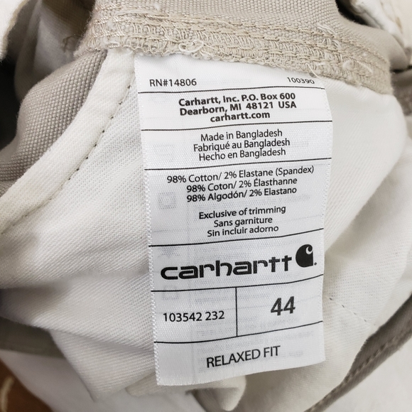 CARHARTT CARGO RELAXED FIT KAKHI SHORTS SIZE 44 - Picture 11 of 13